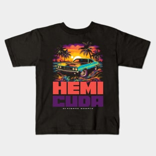 Ultimate Muscle Hemi Cuda Kids T-Shirt